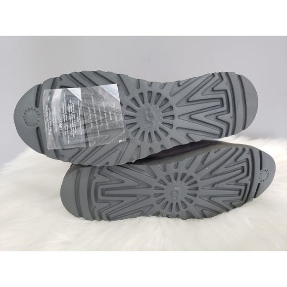 NEW SIZE 5 Womens Ugg Boots Cory II Shearling Lined Charcoal Gray Slip On - Picture 6 of 7